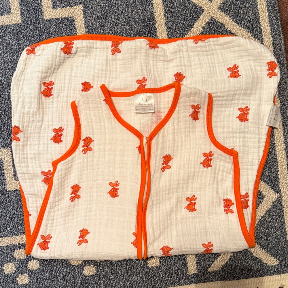 aden + anais Orange Trim Baby Sleep Sack